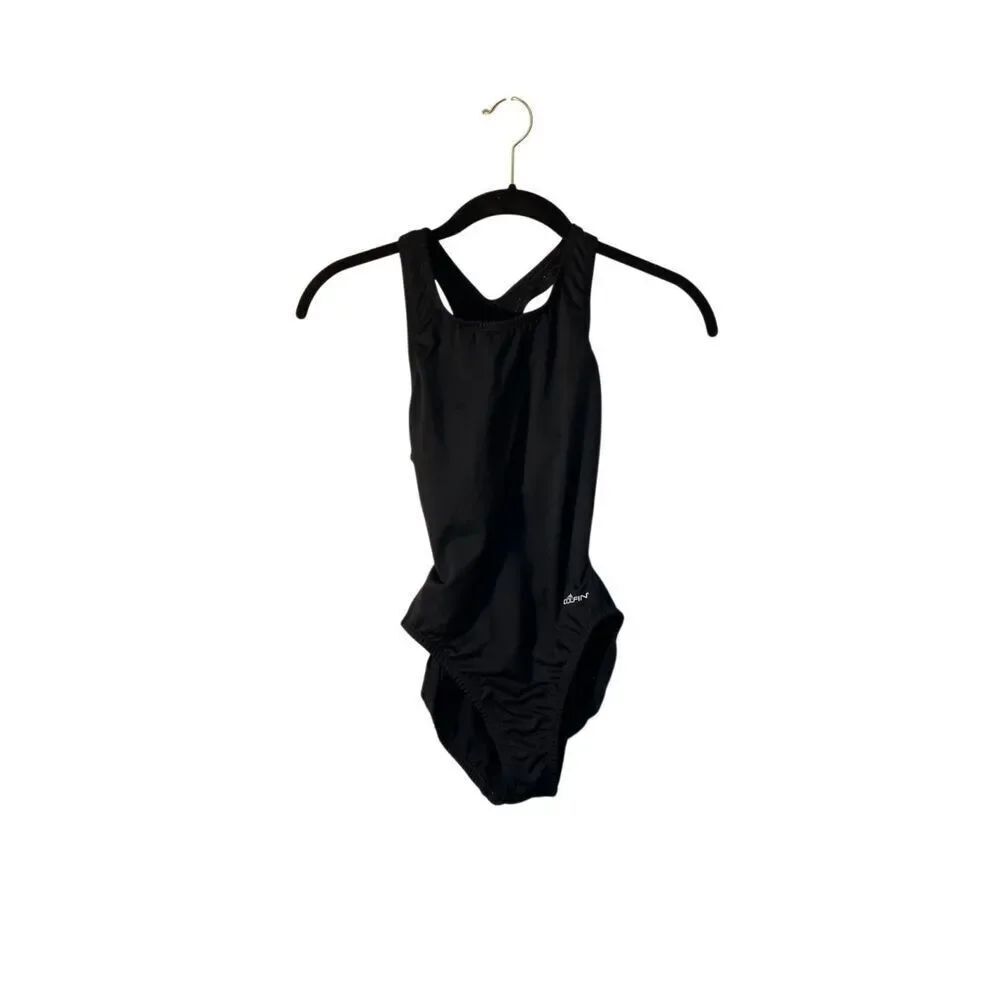 Dolphin one piece racing Razorback girls, swimsuit black S